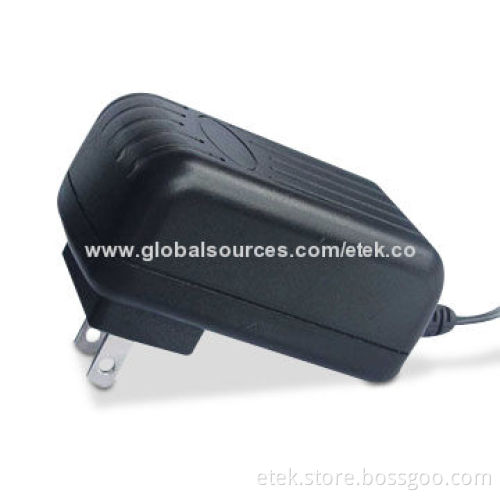 18W Switching Power Adapter with 2.8 to 24V Output Voltages and 47 to 63Hz Input Frequency Range